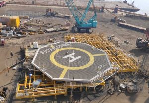 Helipuertos para las plataformas del proyecto BD3WPP