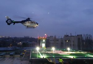 Helipuerto para el Hospital Universitario de Urgencias, Bucarest