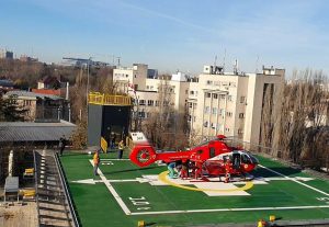 Helipuerto para el Hospital Universitario de Urgencias, Bucarest