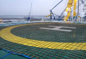 Helipuerto en el buque de cableado «Isaac Newton»
