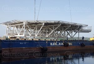 Helipuerto en el buque de cableado «Isaac Newton»