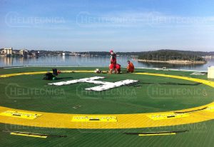 Helipuerto para la Unidad de Perforación en mar adentro «LABIN»