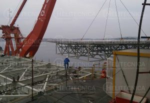 Helipuerto para la Unidad de Perforación en mar adentro «LABIN»