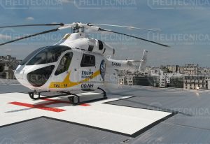 Helipuerto para el Hospital Lariboisière de París